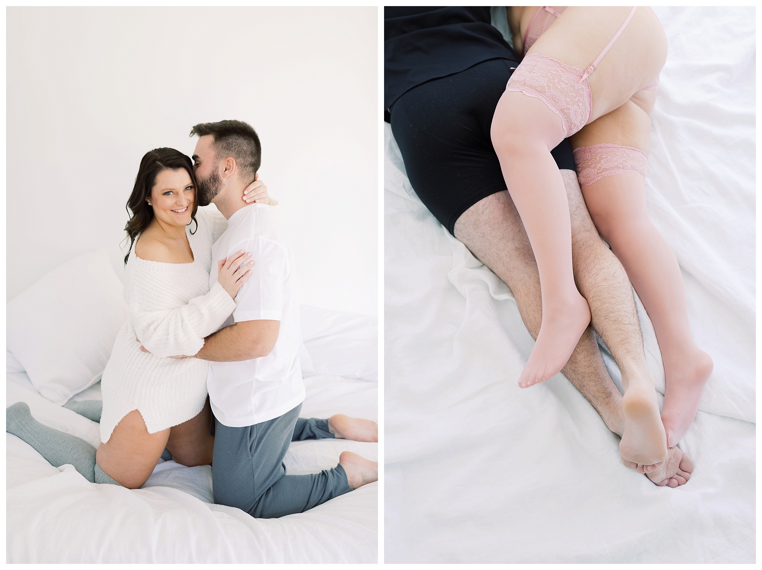 Below are my favorite Safe For Work snaps of their couple’s boudoir session...