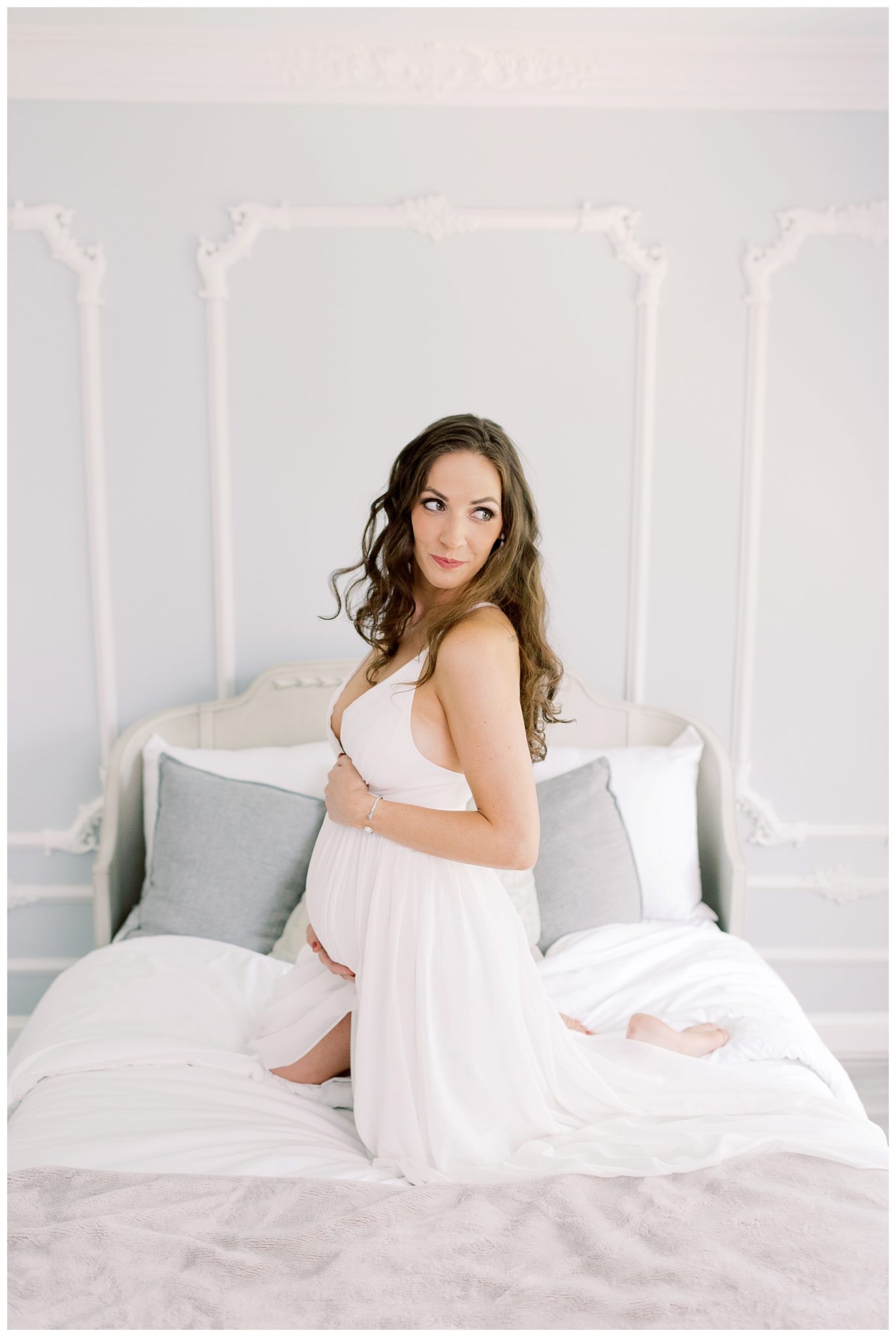 Maternity Boudoir Session Ivf Story Lauren And Amanda