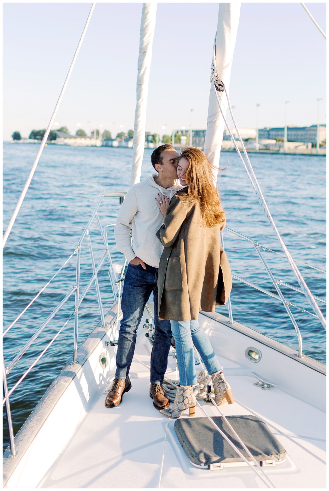 Surprise Boat Proposal | Annapolis Sailboat Proposal | Kate and George