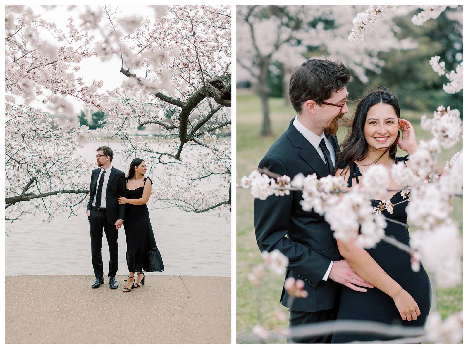 Cherry Blossom Engagement Photos District of Columbia spring