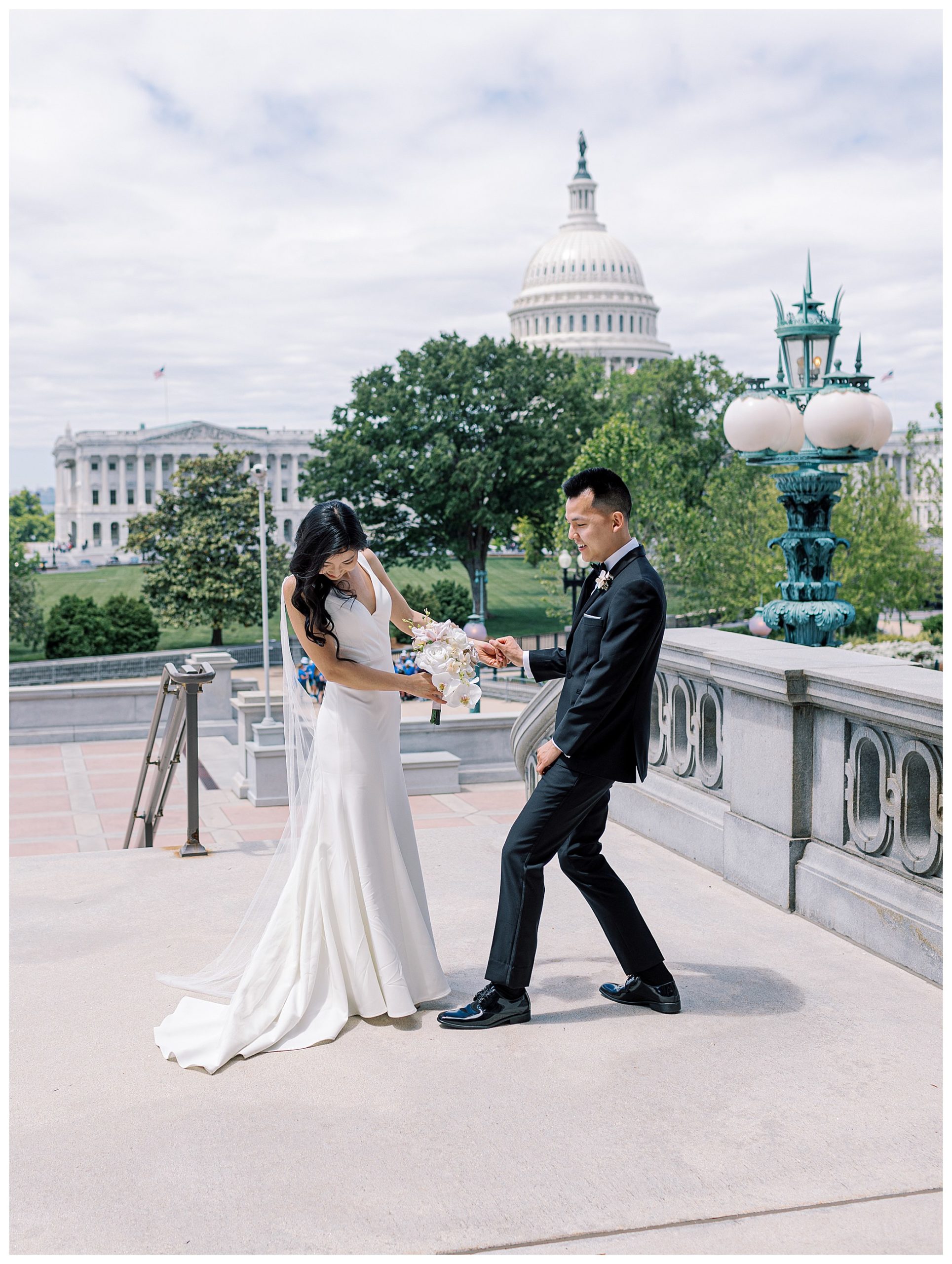 National Mall Elopement | Intimate DC Wedding DC War Memorial | Taine ...