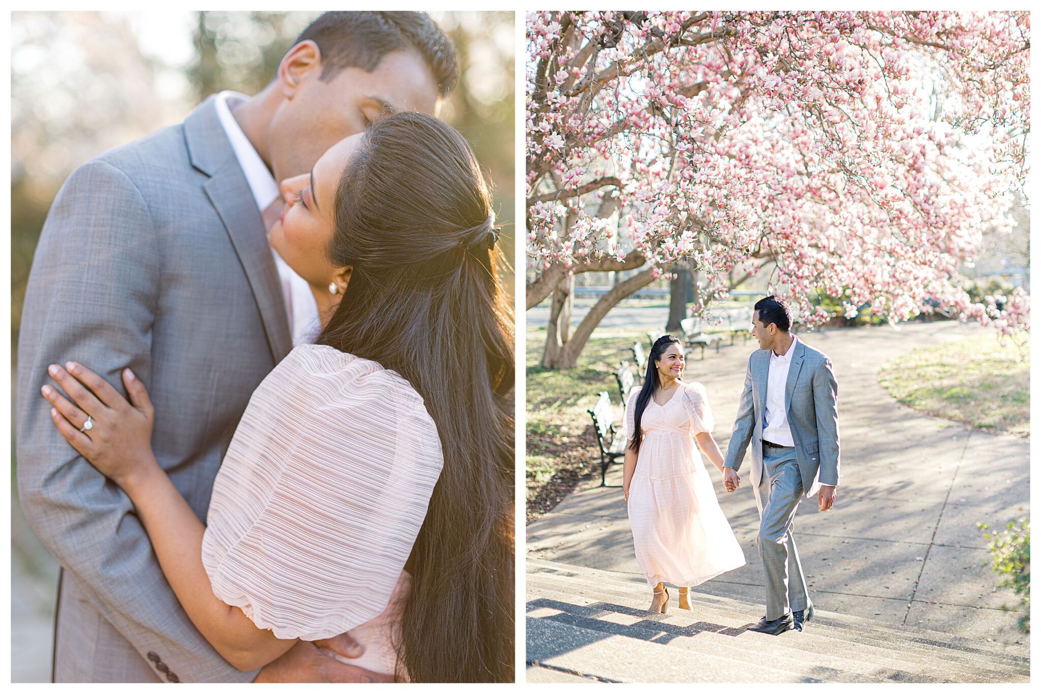 Magnolia Engagement Session | DC Springtime Engagement Session ...